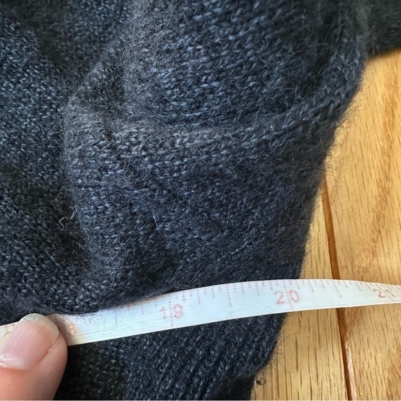 Alice + Olivia Wool Angora Asymmetric Hem Sweater - Picture 6 of 7